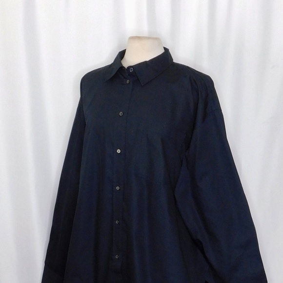 NWT!! J. CREW Étienne Oversized Shirt Lightweight Oxford Solid Black Etienne XXL - Picture 8 of 16